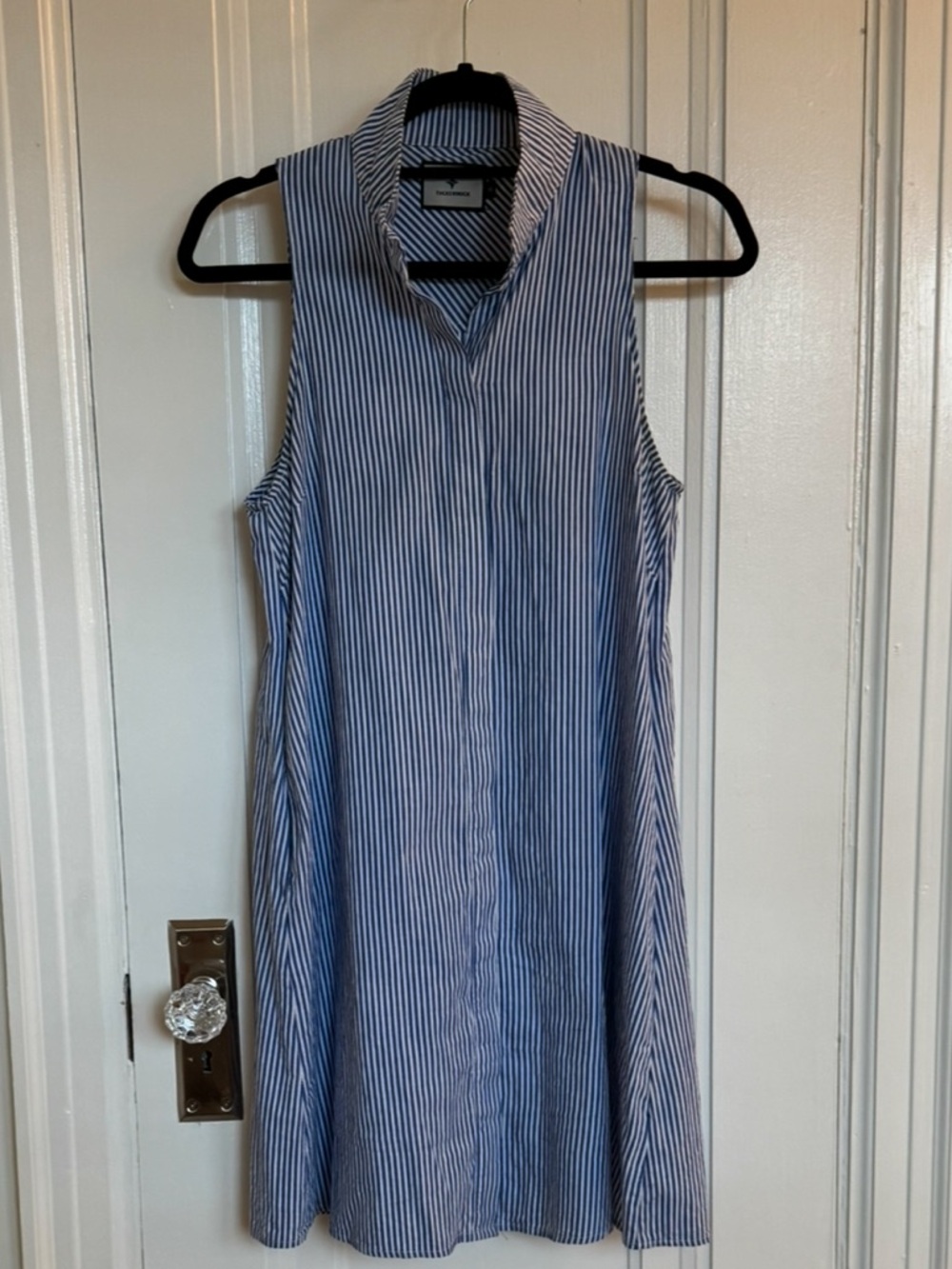 Tuckernuck Blue and White Sleeveless Charlie Dress